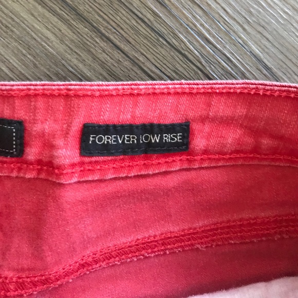 Jessica Simpson Red Denim Shorts - Picture 3 of 4